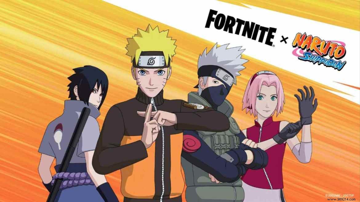 Fortnite Naruto and Team 7 Skin Packs in Season 8 