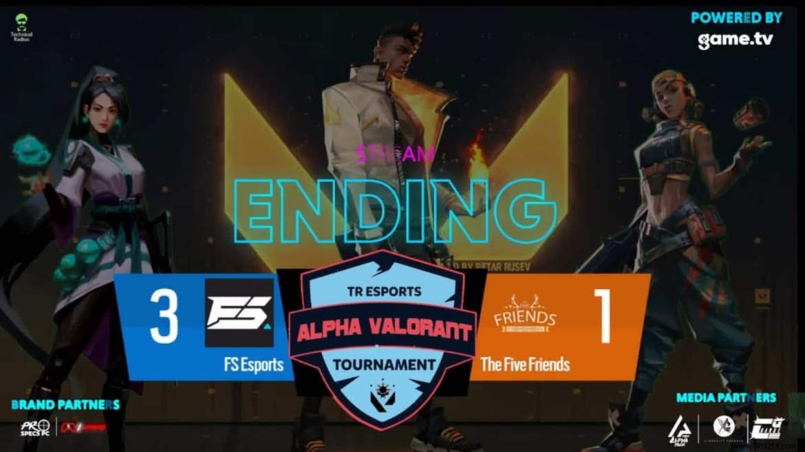 TR Alpha Valorant Tournament Grand Finals:FS Esports vs TFF Results 