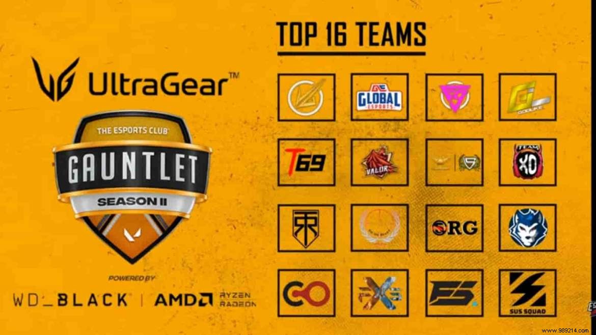 Valorant Tec Gauntlet Season 2 announces top 16 participating teams and group draws 