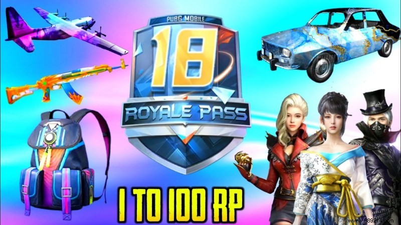 PUBG Mobile Season 18 Rewards (1-100 RP):Click Here 