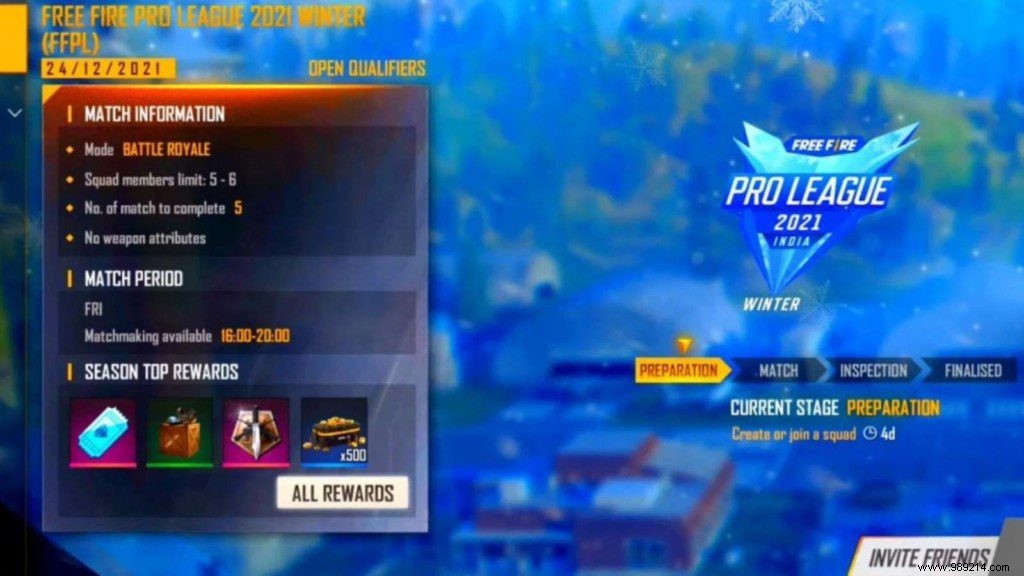 How do I register for the Free Fire Pro League 2021 Winter (FFPL 2021)? 