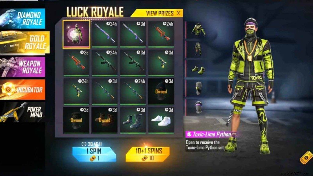 5 Best Gold Royale Free Fire Packs So Far 