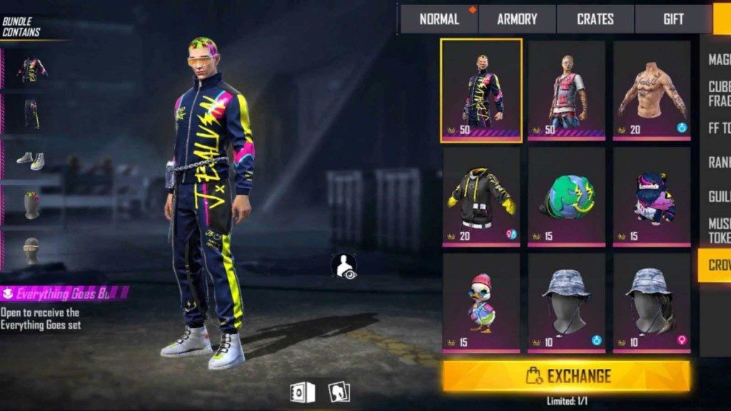 How to get new bundles of Free Fire J Balvin Royale? 