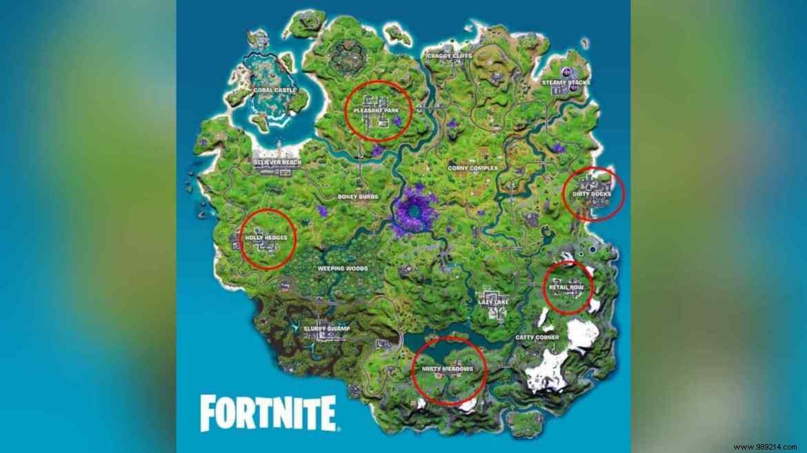 Fortnite Hiding places locations in Chapter 3 Season 1 and how to destroy them 