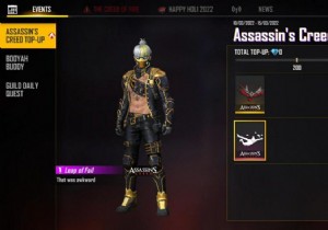 How to get Leap Of Fail emote for free in Free Fire x Assassin s Creed Top-Up Event? 