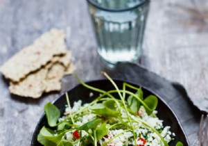 Recipe for cauliflower couscous with bell pepper 