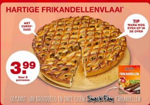 From Friday at Aldi:Frikandellenvlaai 