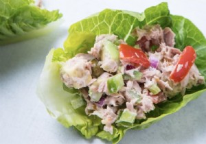 Recipe:Lettuce wraps with tuna and cucumber 