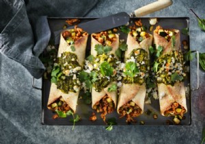 Enchiladas with spinach and chicken 