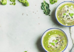 Recipe:creamy coconut broccoli soup with mint 