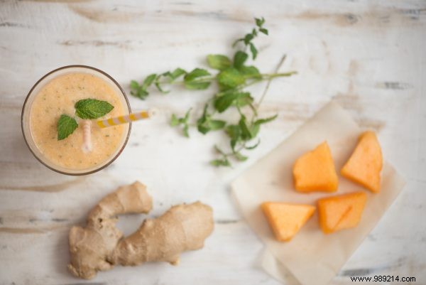 Recipe:melon-ginger smoothie 