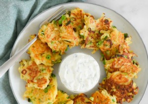 Recipe:potato rösti with Greek yogurt herb dip 