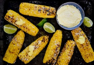 BBQ recipe:corn on the cob with garlic Parmesan butter 