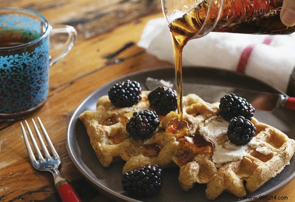 Blue zone recipe:cornmeal waffles 