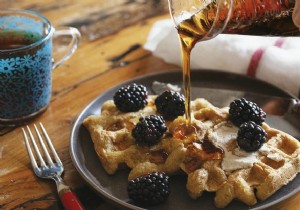 Blue zone recipe:cornmeal waffles 