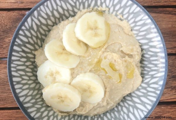 Recipe by Annemiek:banana coconut hummus 