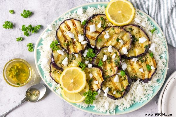 Recipe:Greek style BBQ eggplant with feta 