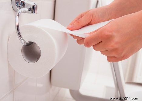 Hanging over the toilet 