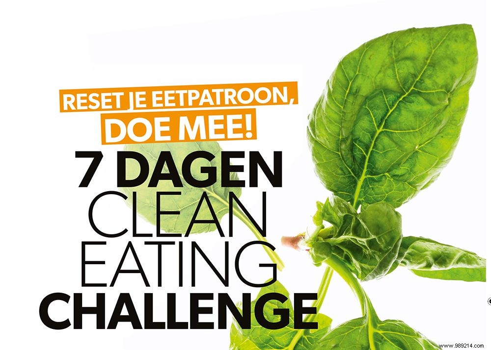 The shopping list for the clean eating challenge 