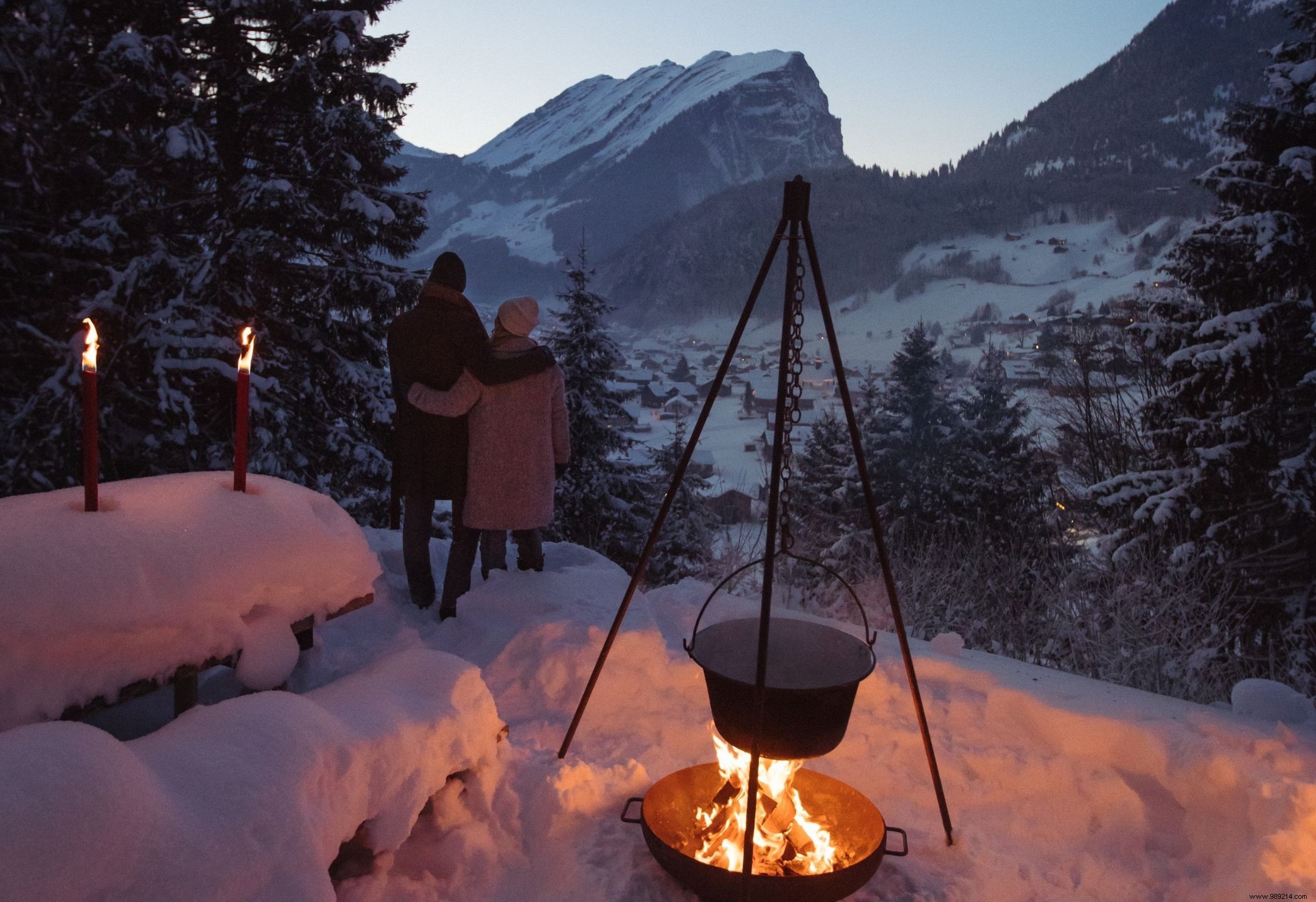 Relaxed charging in winter Austria 