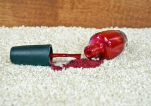 Remove nail polish from clothes 