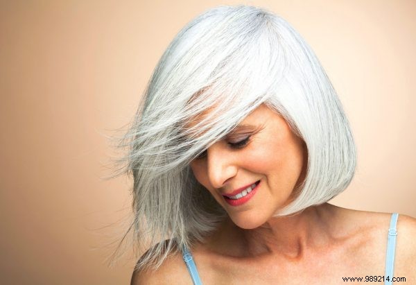 Gray hair can be so beautiful 