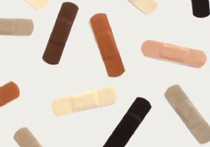 Finally available:plasters in six skin colors 