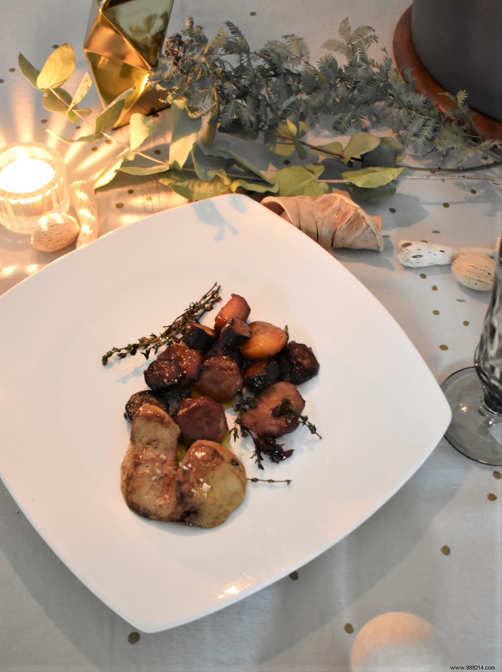 Festive recipe with Maho Nabé – Pan-fried Foie Gras with Caramelized Vegetables 