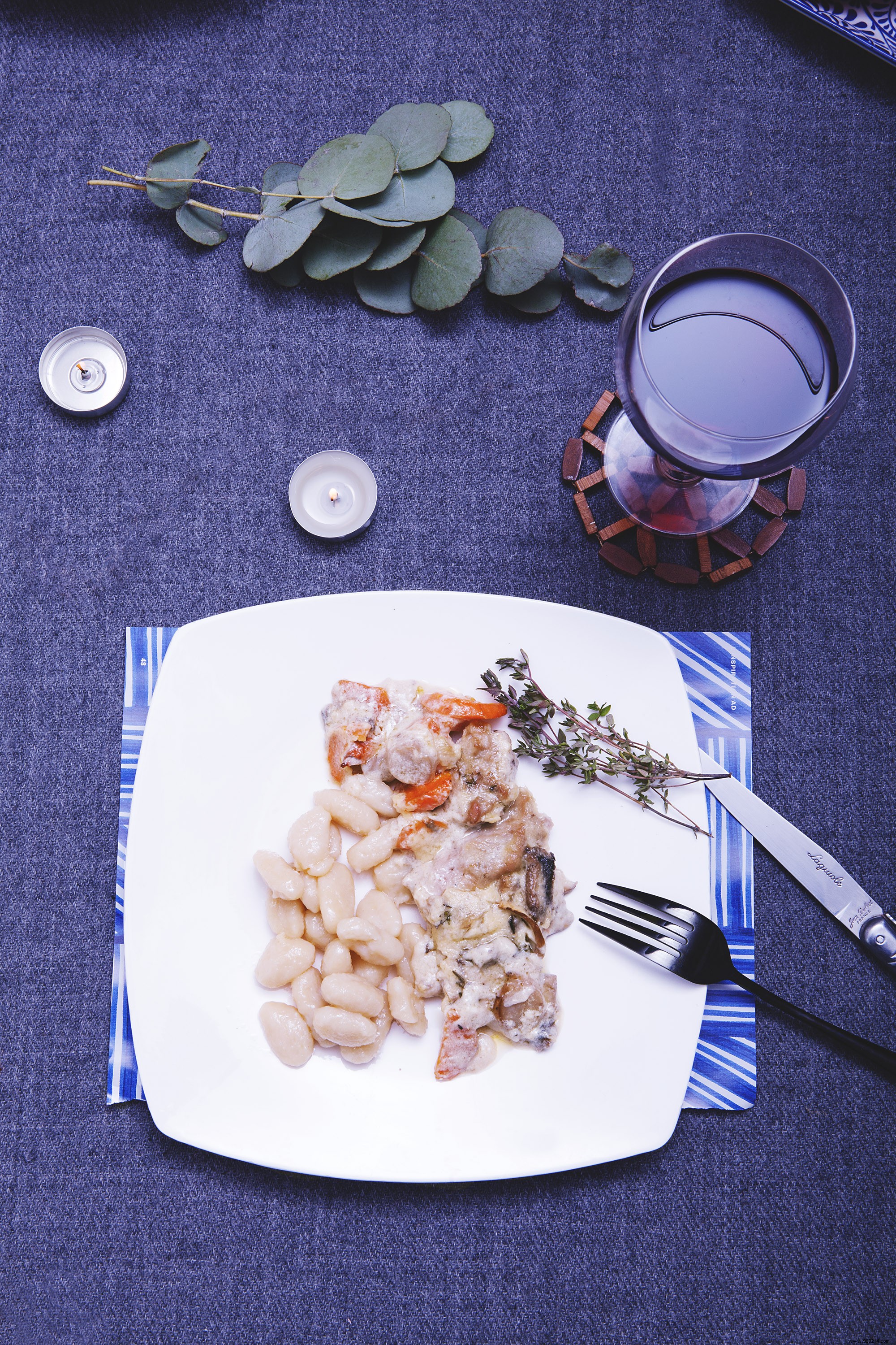 “Blanquette-style veal fillet with gnocchi” – Recipe:Schär &moi 