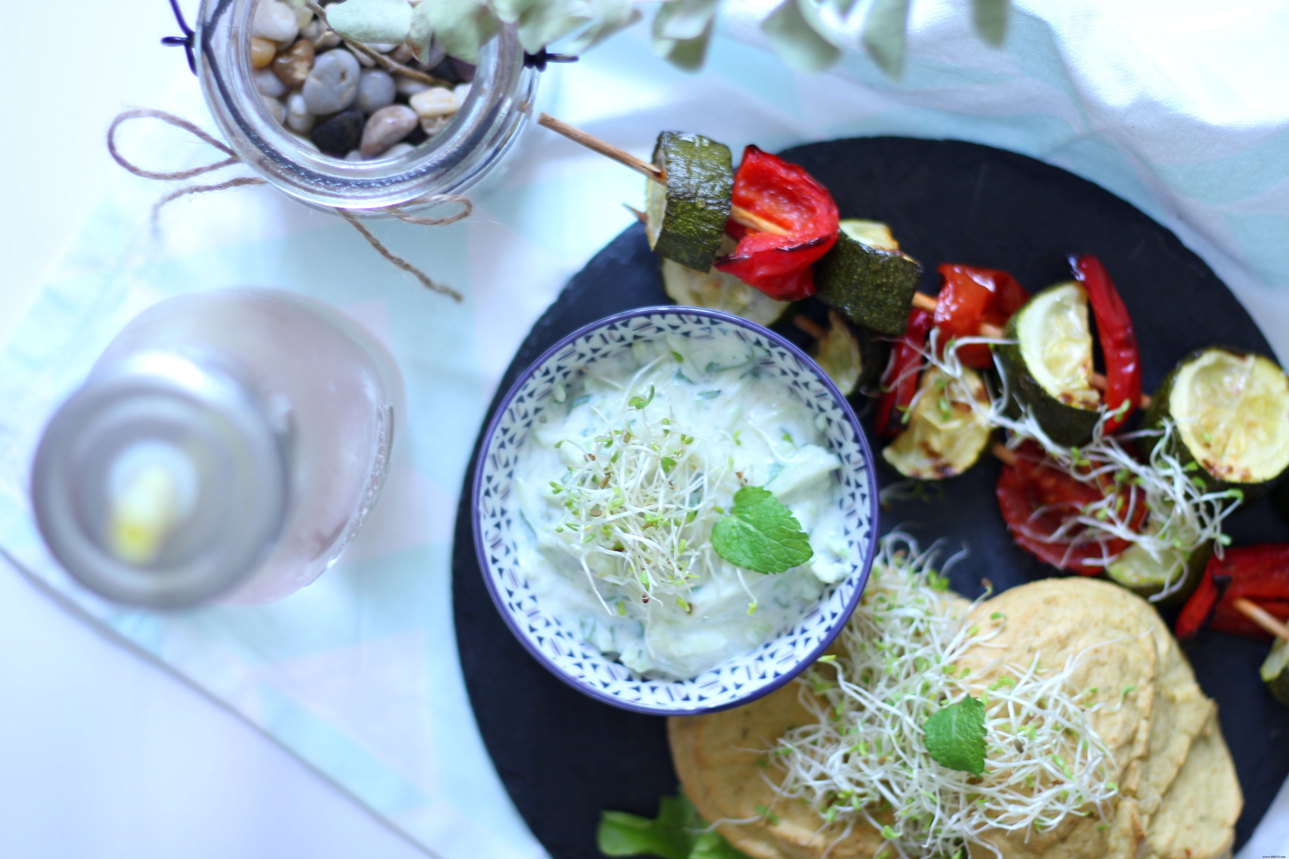 Gluten-free and lactose-free chickpea &vegetable pancakes 