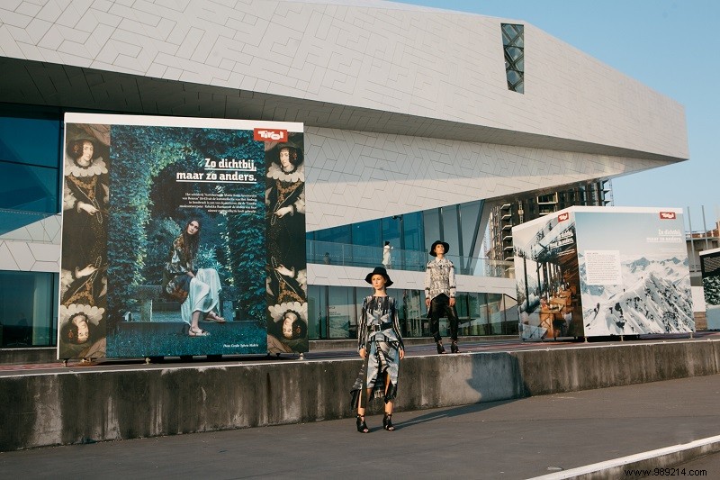 Outdoor and fashion exhibition Tyrol on Amsterdam s IJpromenade 