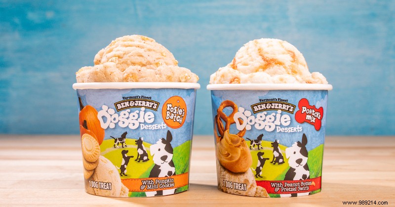 Ben &Jerry now also has Doggie Desserts 