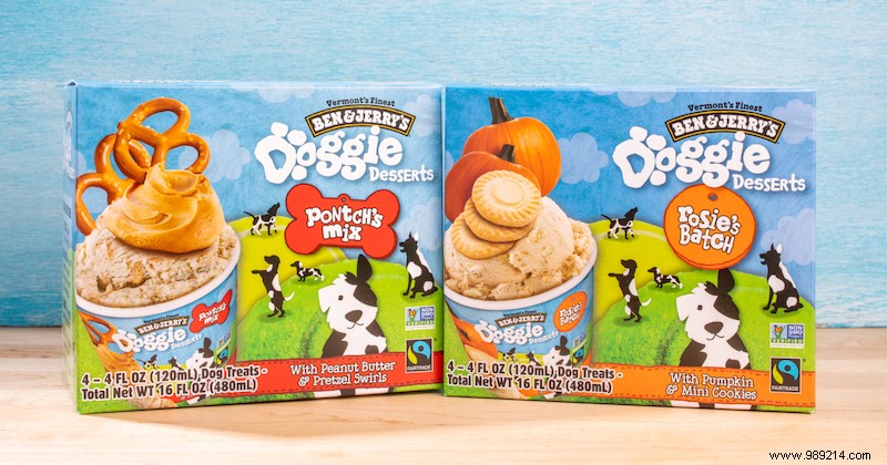 Ben &Jerry now also has Doggie Desserts 