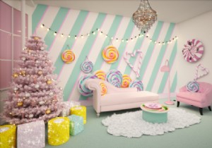 Candy Cane House, the ideal place for those with a sweet tooth! 