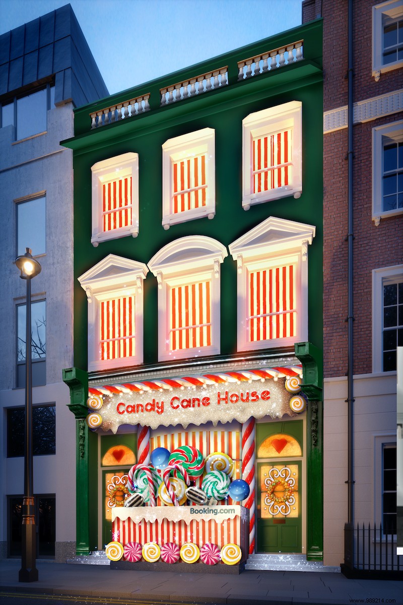 Candy Cane House, the ideal place for those with a sweet tooth! 