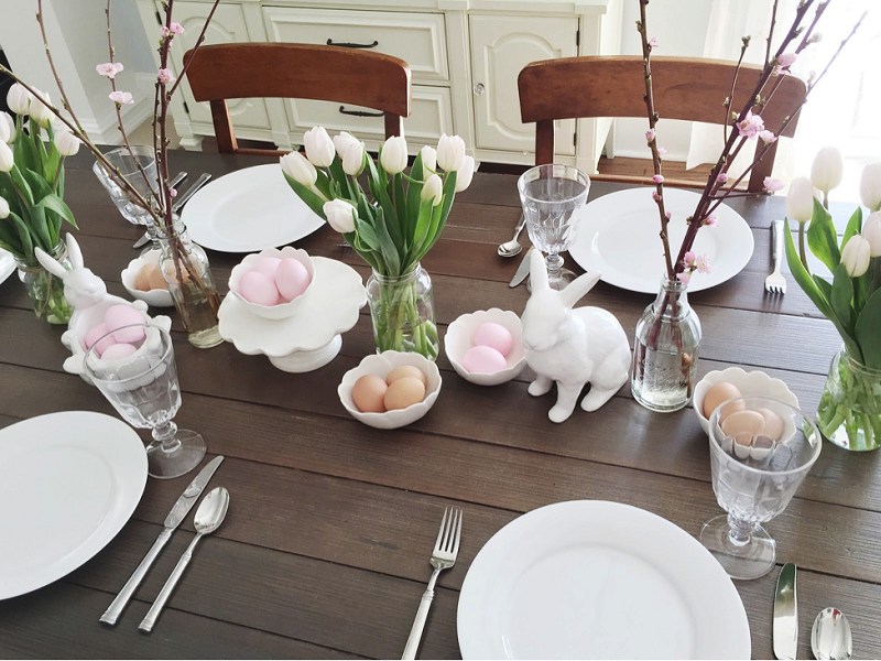 Inspiration for a beautiful Easter table 