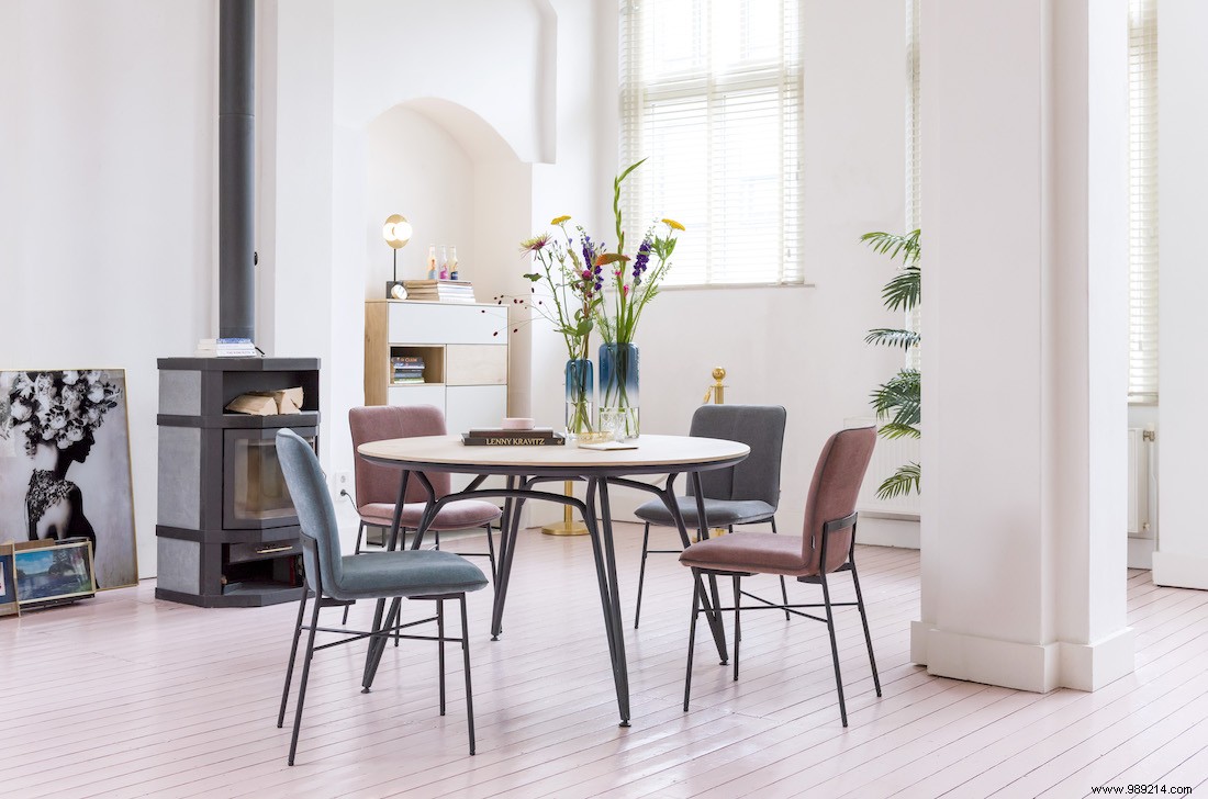 The contemporary dining area 