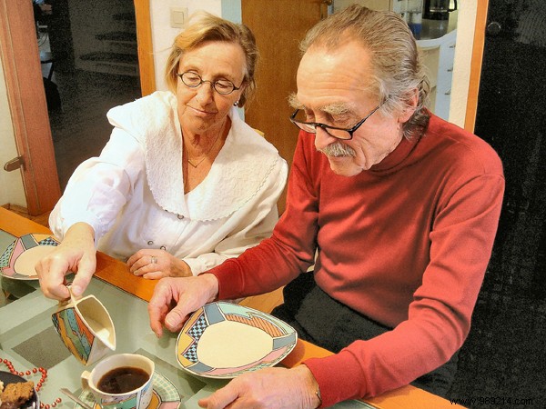 Caring for his elderly parents 