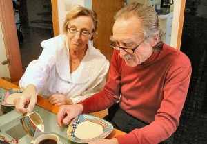 Caring for his elderly parents 