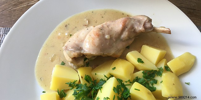 Rabbit recipe with homemade mustard like my grandmother 