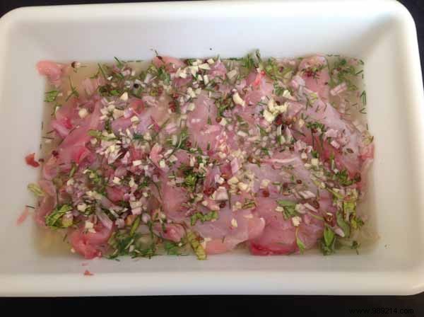 Small rabbit cake in marinade with Côtes de Gascogne 