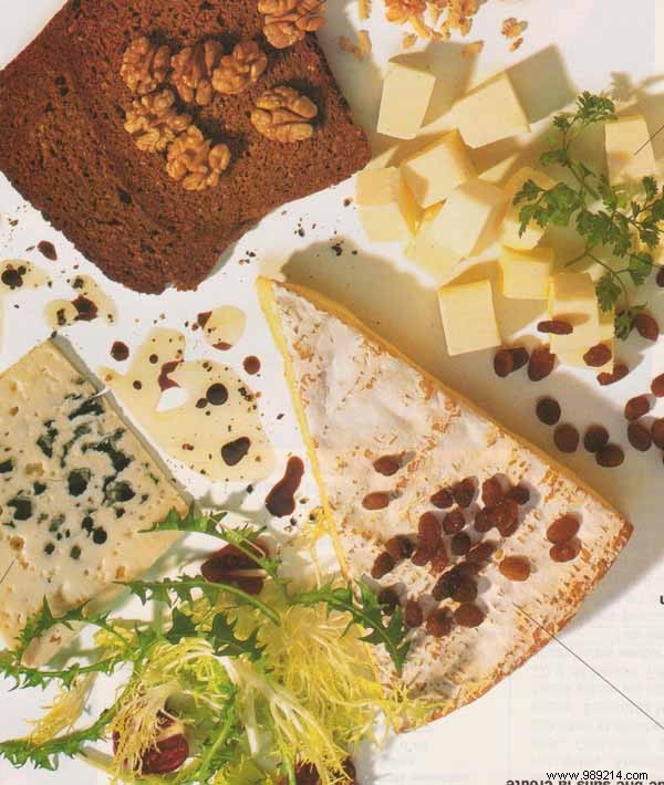 Cheese terrine with two flavors 