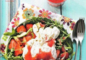 Burrata-strawberry salad 