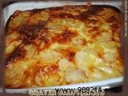 Crayfish tail gratin 