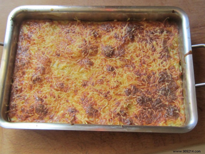 My leek white gratin 