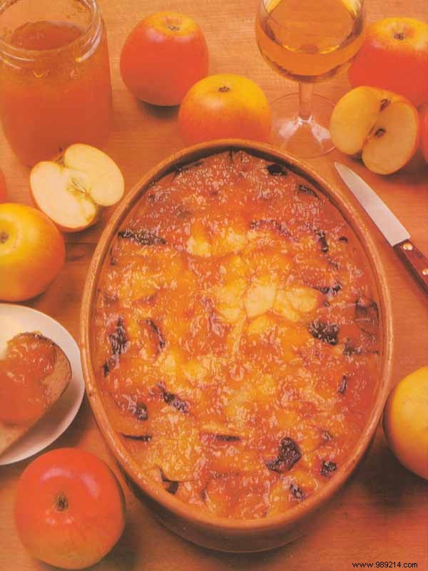 Apple gratin 