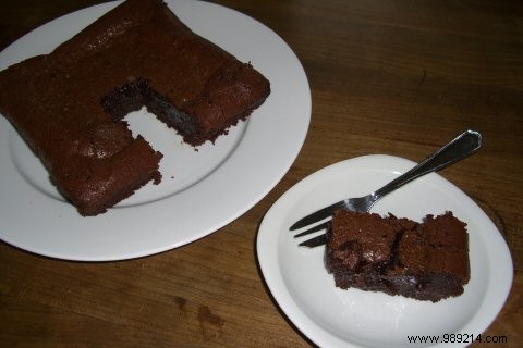 Fondant chocolate cake 