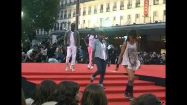 An outdoor fashion show in Paris breaks records 