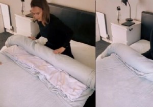 On TikTok, a mother shares her amazing trick to put on her duvet cover in seconds 