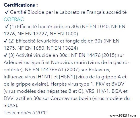 What should be the composition of an effective hydroalcoholic gel? Response with Kleengel 